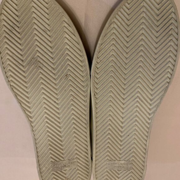 Saint Laurent Paris Slip-On Sneakers – Men’s 43 / US 9 – Blue Leopard - Picture 9 of 11